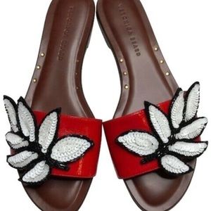 Veronica Beard Leaf Sandal